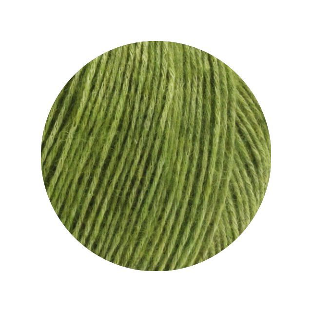 Ecopuno - Cotton, Merino, Baby Alpaca Yarn - Apple Green Col.02 - 50g Skein by Lana Grossa