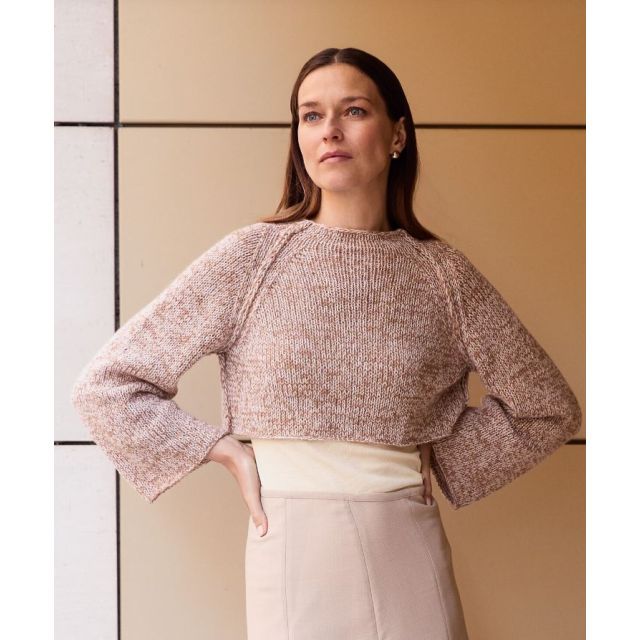 Crop Pullover ECOPUNO 40-44 -  Pattern + Yarn Bundle - Classici 27 Design 16 LANA GROSSA