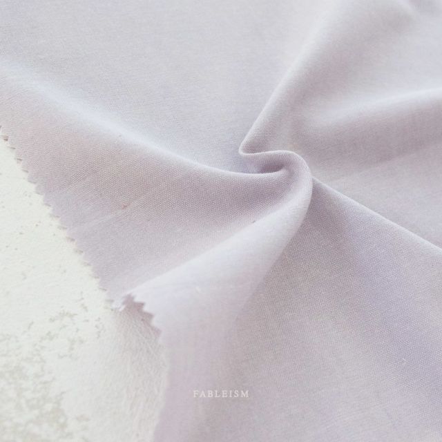 Fableism Everyday Chambray Bamboo/Cotton Blend - Lavender Ice 1/2m