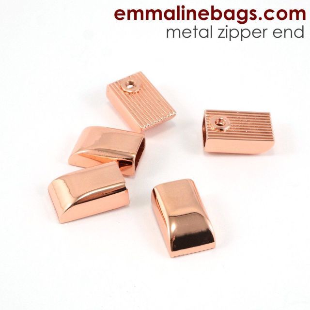 Zipper Ends - Rose Gold/Copper