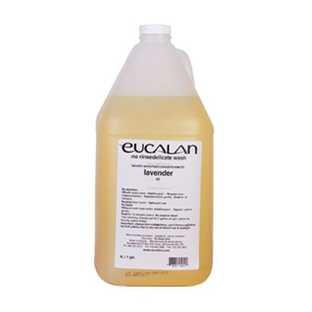 Eucalan Lavender No Rinse Delicate Wash (Lanolin Enriched Concentrate), 4 Litres (1 Gallon / 4L)
