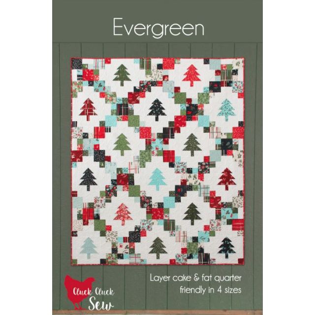 Evergreen Quilt Sewing Pattern by Cluck Cluck Sew