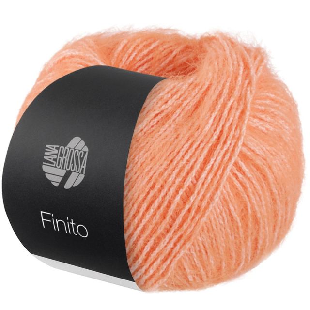 FINITO fluffy summer yarn - Apricot Col. 09 -  50g Ball by Lana Grossa