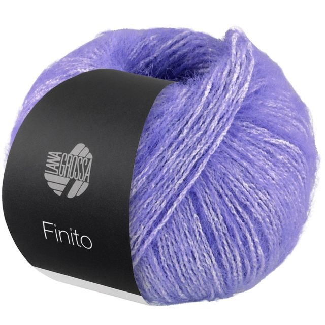 FINITO fluffy summer yarn - Blue Lilac Col. 11 -  50g Ball by Lana Grossa