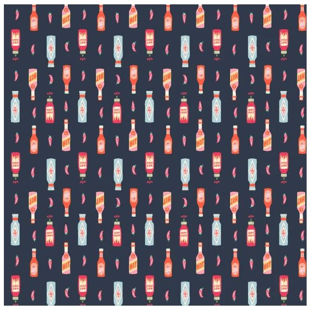 100% Cotton -  Flamin' Hot - Amazin Blazin Fabric by Cotton + Steel 