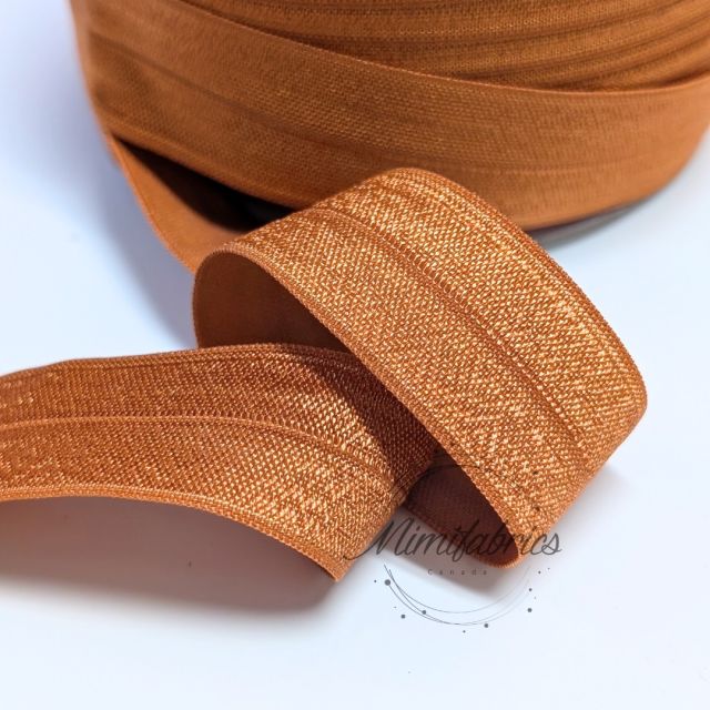 25mm Fold Over Elastic - Copper Col. 2001