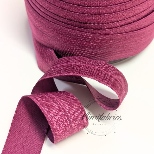 25mm Fold Over Elastic - Mulled Wine Col. 2006