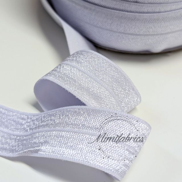 25mm Fold Over Elastic - Pale Lilac Col. 2002