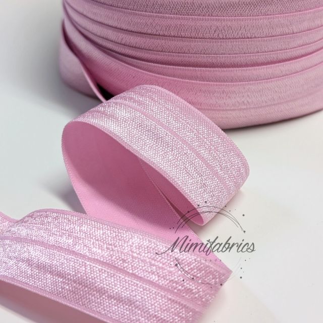 25mm Fold Over Elastic - Pink Tulip Col. 2004