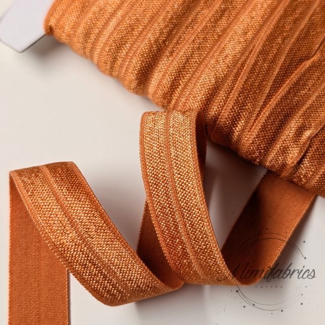 Fold over elastic - Spiced Orange -17mm Col. 1192