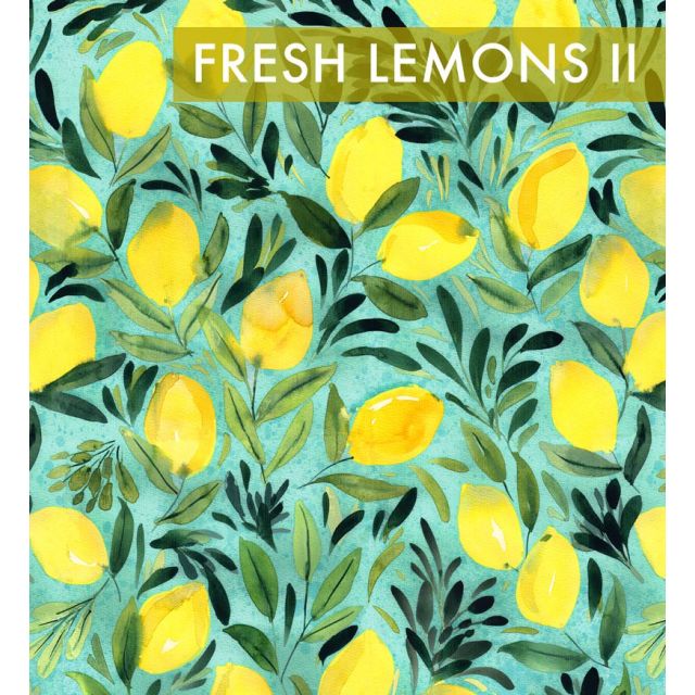 Cotton Woven - Fresh Lemons II By Rebecca Reck