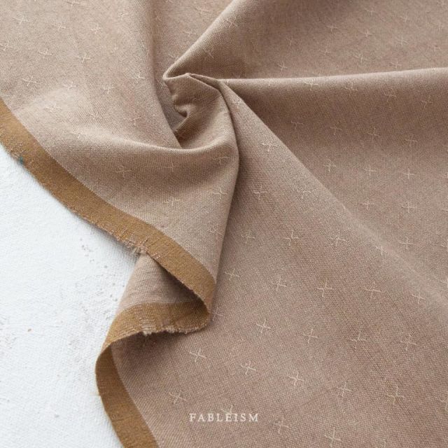 Fableism Sprout Woven 100% Cotton - Cremini Col.03 1/2m