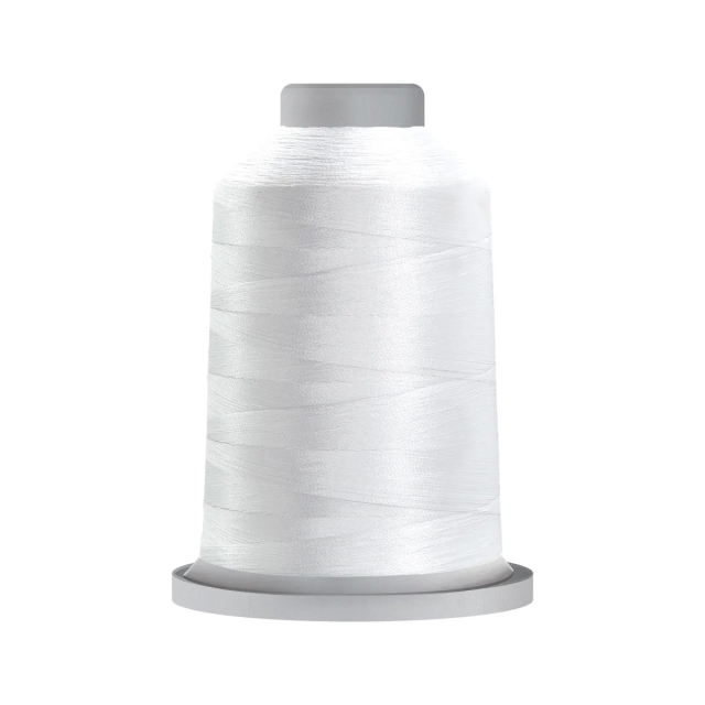 Super White - Glide King Spool 5000m Polyester Thread with high sheen col.10002