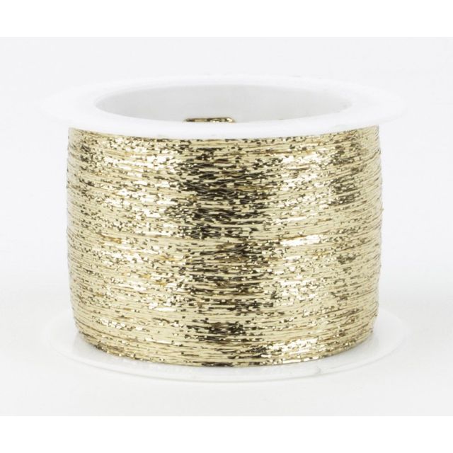 Glitter Yarn for Knitting-In 1000m - Gold by Woolly Hugs