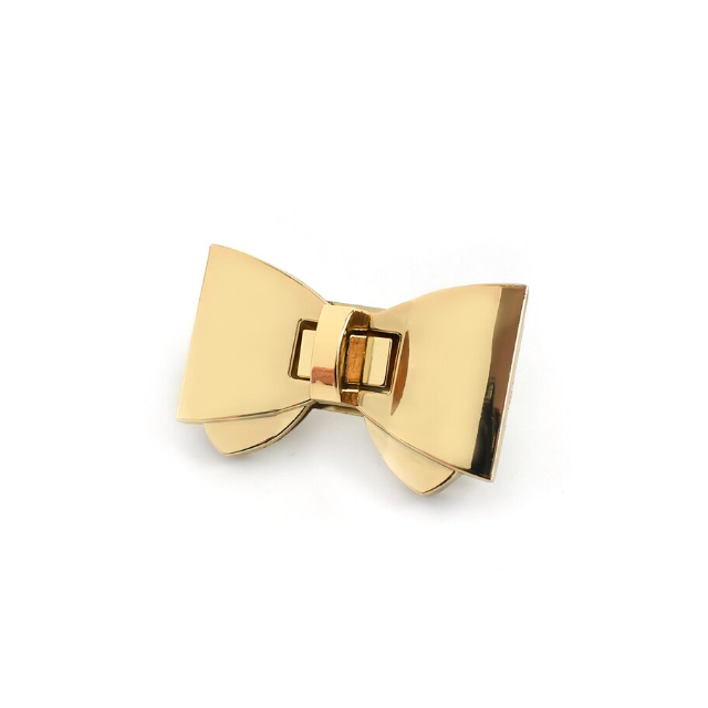 Twist Lock - Bow - Gold 1pcs  60mmx40mm