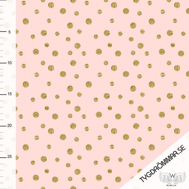 Golden Dots - Organic Jersey - Pink