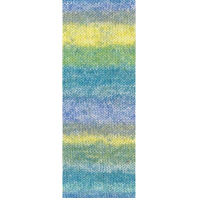 GOMITOLO "Mambo" - organic cotton yarn - Teal/Blue/Green Col. 38 - 100g Skein by Lana Grossa