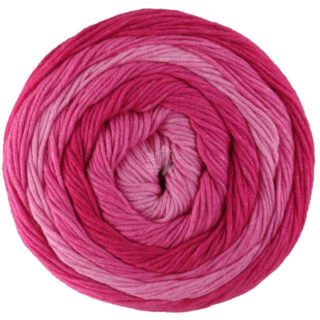 GOMITOLO "Tono" Col. 1037 Soft Pink Gradient Organic Cotton Yarn - 100g Skein by Lana Grossa