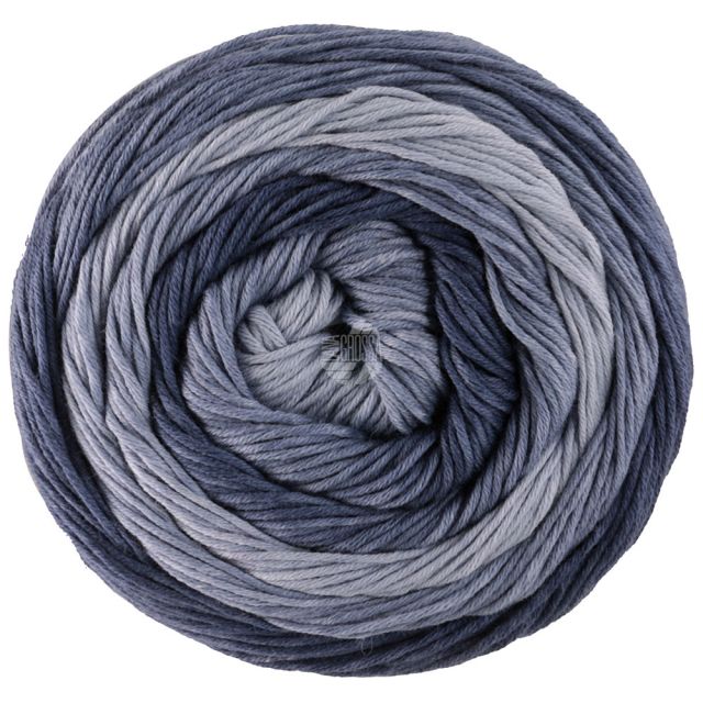 GOMITOLO "Tono" Col. 1039 Soft Blue Gradient Organic Cotton Yarn - 100g Skein by Lana Grossa