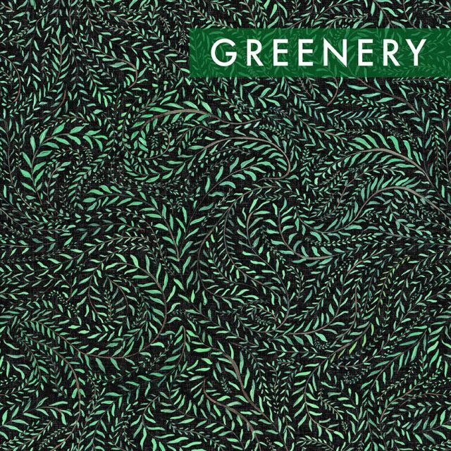 Cotton Woven - Greenery  By Rebecca Reck