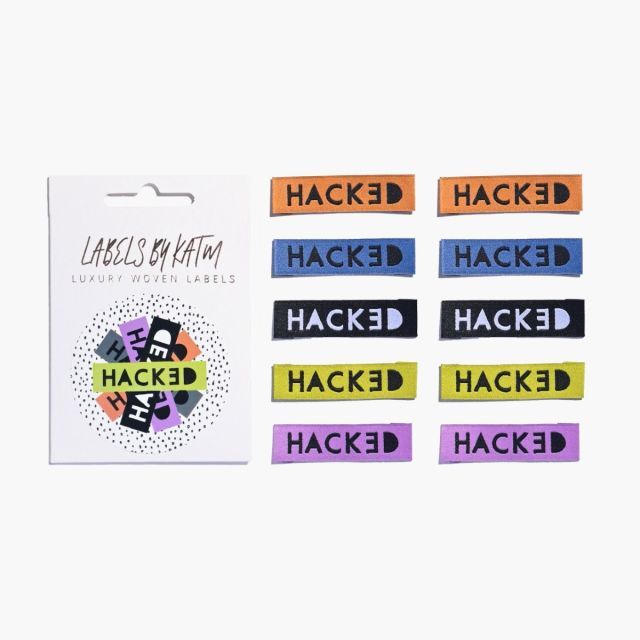 'Hacked' Labels - 10pcs