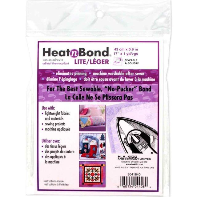 HEATNBOND Lite Iron-On Adhesive Sheets - 43cm x .9m