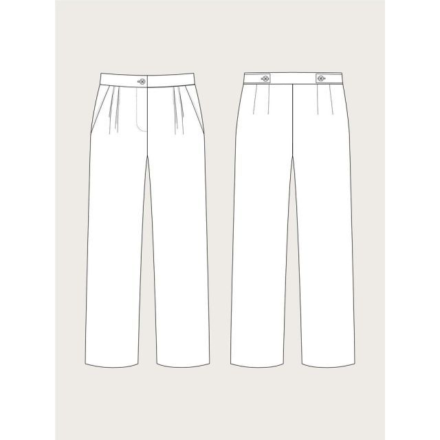 High Waisted Trousers  Pattern  (XS - L) - The Assembly Line