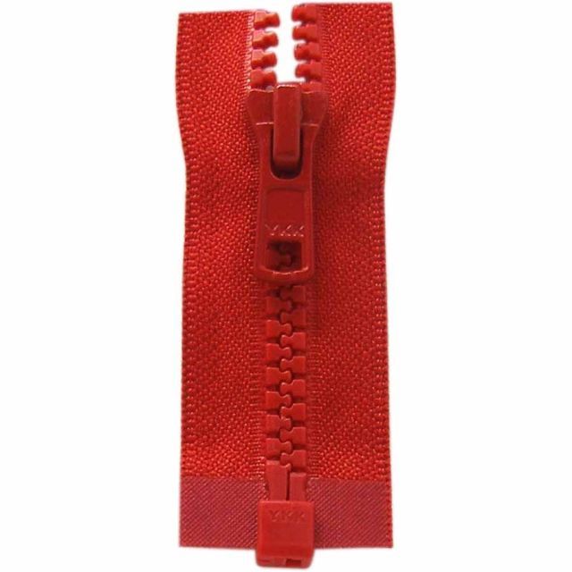 One Way Separating Zipper - Activewear - Hot Red