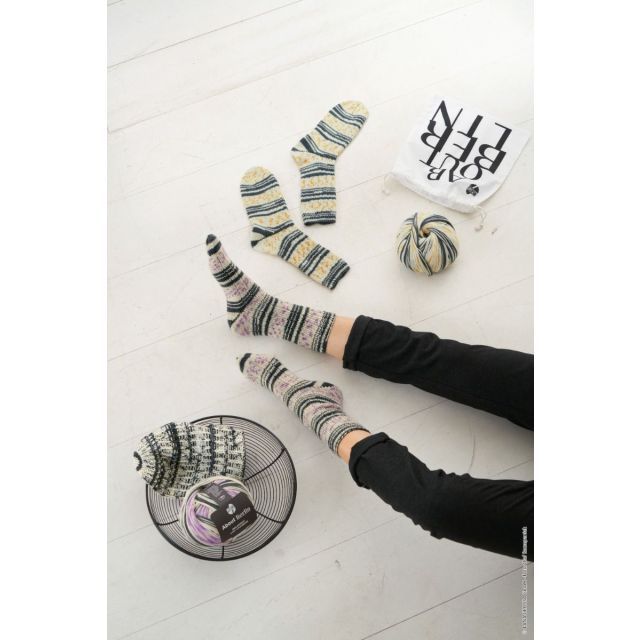 Pattern and Yarn Bundle - Socks About Berlin Meilenweit 6-Ply Cashmere 