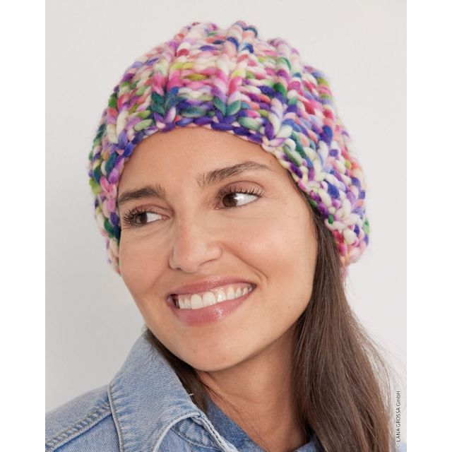 Ribbed Hat - Confetti  - Pattern + Yarn Bundle