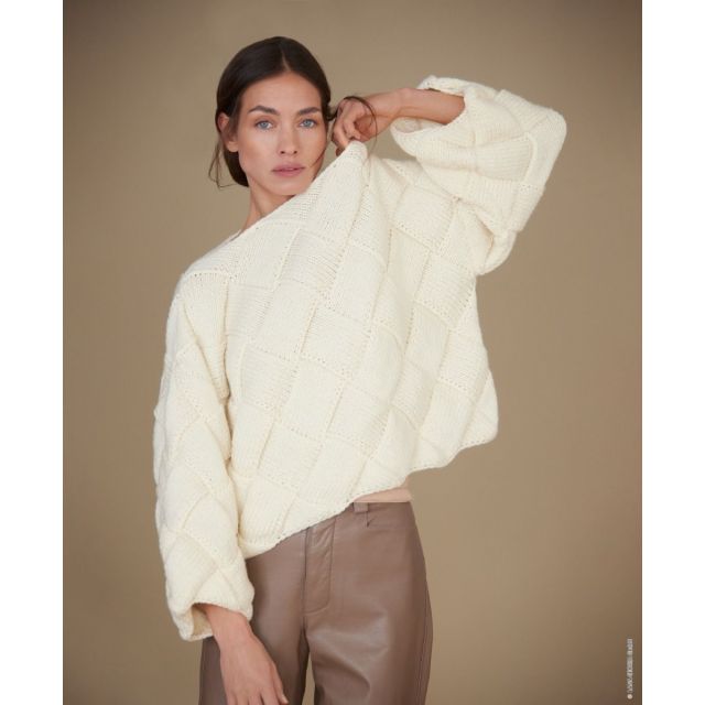 ONE SIZE - Pullover Design 2 - Cool Merino Big  - Pattern + Yarn Bundle