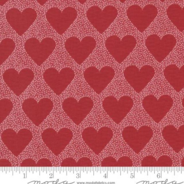 100% Cotton - XOXO by April Rosenthal for MODA - I HEART YOU LIPSTICK