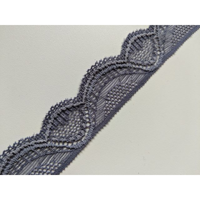 Stretch Lace Fabric (3cm Band) - Flower Arches Mauve