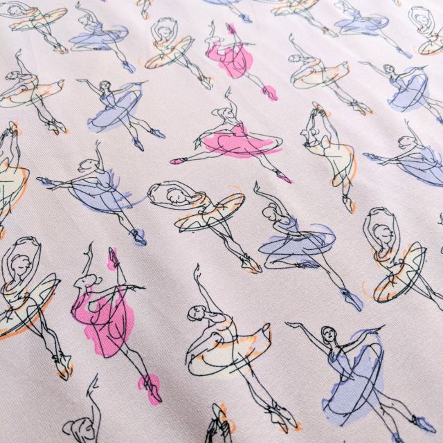 Ballet Dancers - Jersey Knit - Light Pink