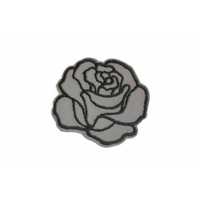 Rose - Reflective Iron on Patch