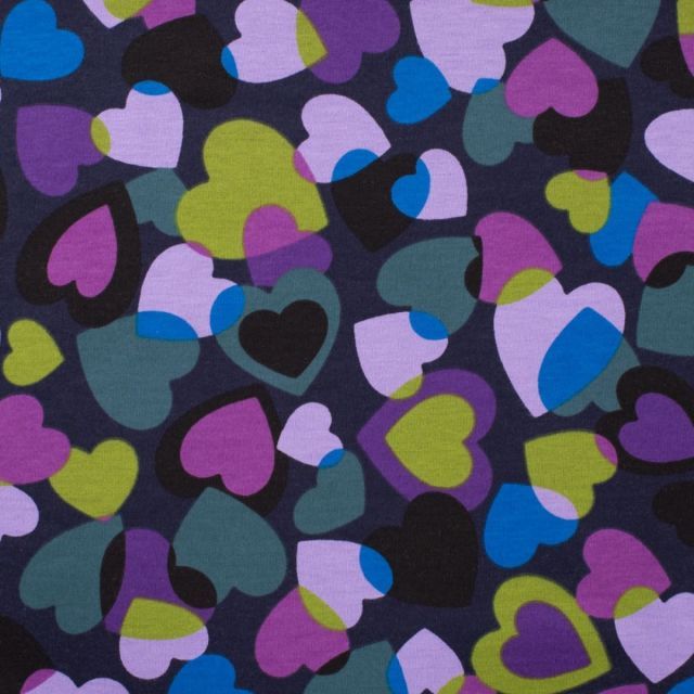 Alpine Fleece - Violet Hearts