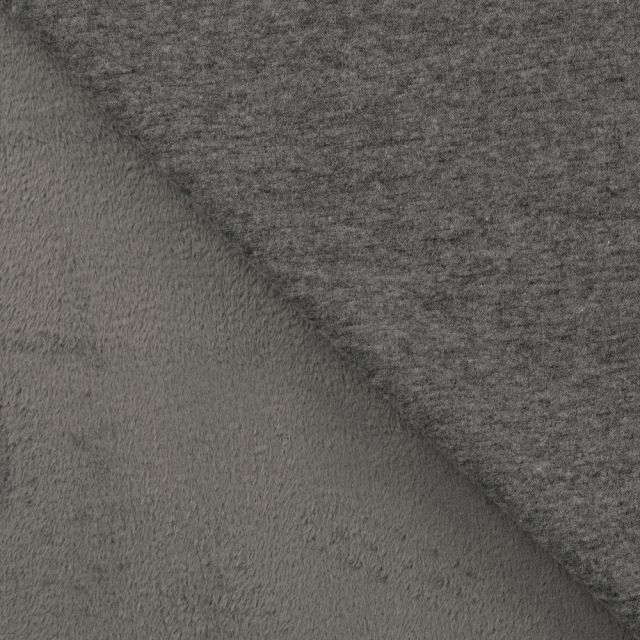 Alpine Fleece - Solid - Dark Grey Melange Col.068