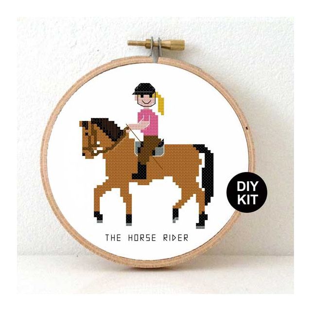 Cross Stitch Kit - Horse Rider - f