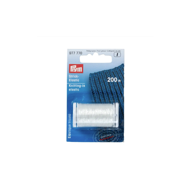 Prym Transparent Knitting-In Elastic, 200m