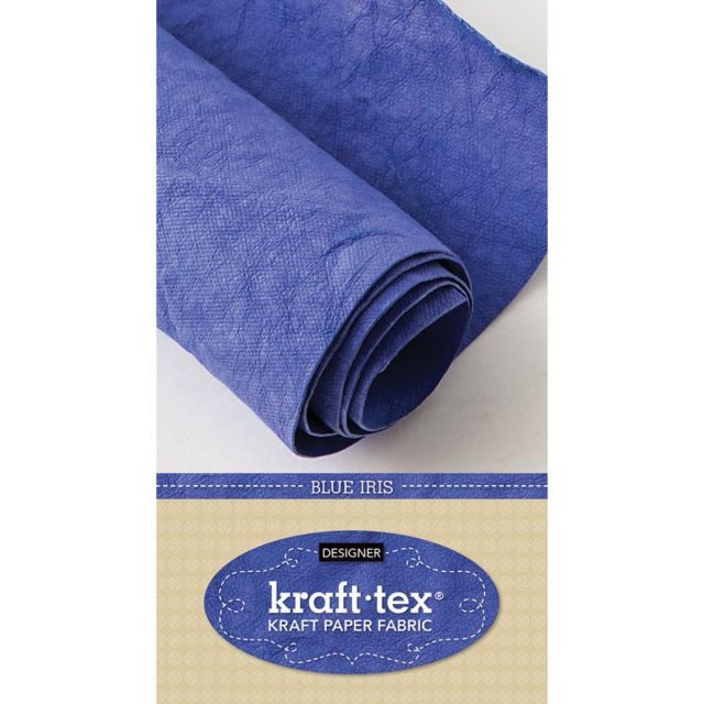 Kraft-Tex Kraft Paper Fabric Designer Line - Blue Iris  18.5" x 28.5"