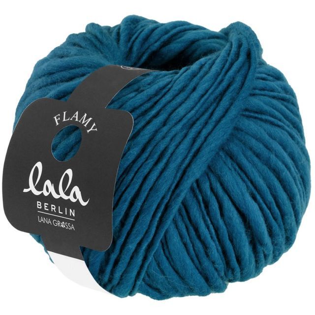 Lala Berlin Flamy - Merino Wool Petrol Col. 010 - 100g Skein by Lana Grossa