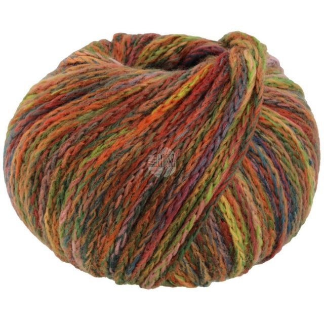 Cool Merino Big Color - Rust/Olive/Green/Rose Col. 405 - 50g Skein by Lana Grossa