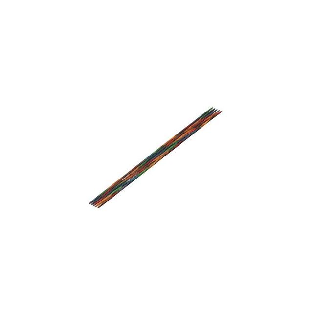 Double Pointed Knitting Needle - Colored Birch Wood - 2.0mm/15cm by Lana Grossa