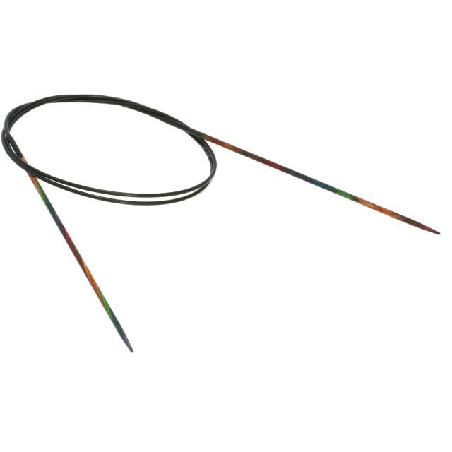 Fixed Circular Knitting Needle - Colored Birch Wood - 2.0mm/80cm by Lana Grossa