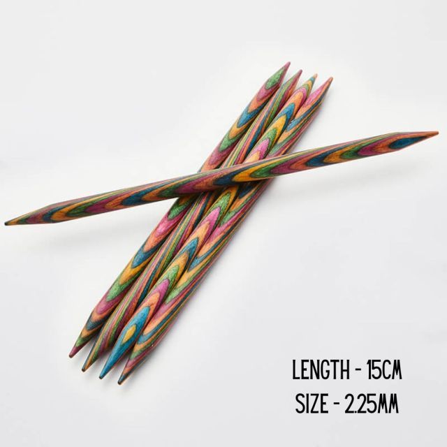 15cm - Colored Double Pointed Needles "Symfonie" - Knit Pro - 2.25mm