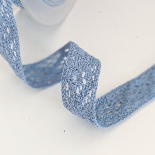 Asley Blue - Cotton Crochet Lace - 20mm