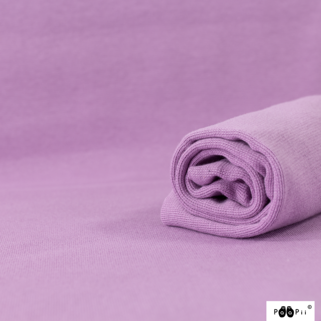 Premium Organic Ribbing - Lilac by Paapii