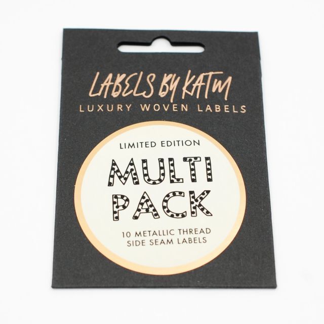 * Limited Edition * MULTI PACK - Metallic Side Seam Labels - Mixed 10 Pack by KATM