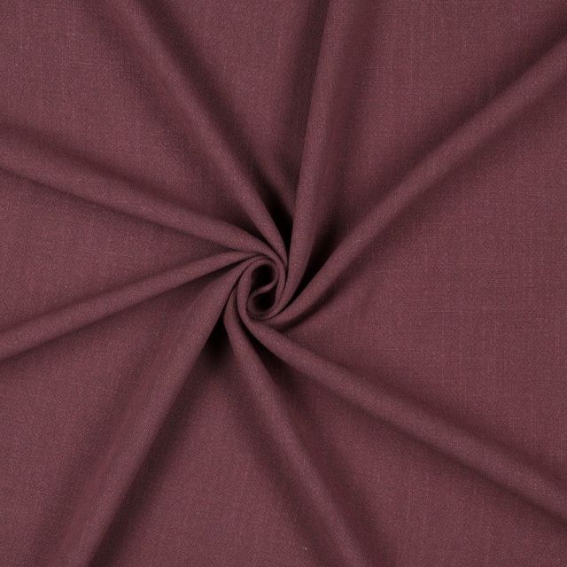 BOLT END - 225 CM - Linen Viscose Blend Textured Woven - Mauve col.32