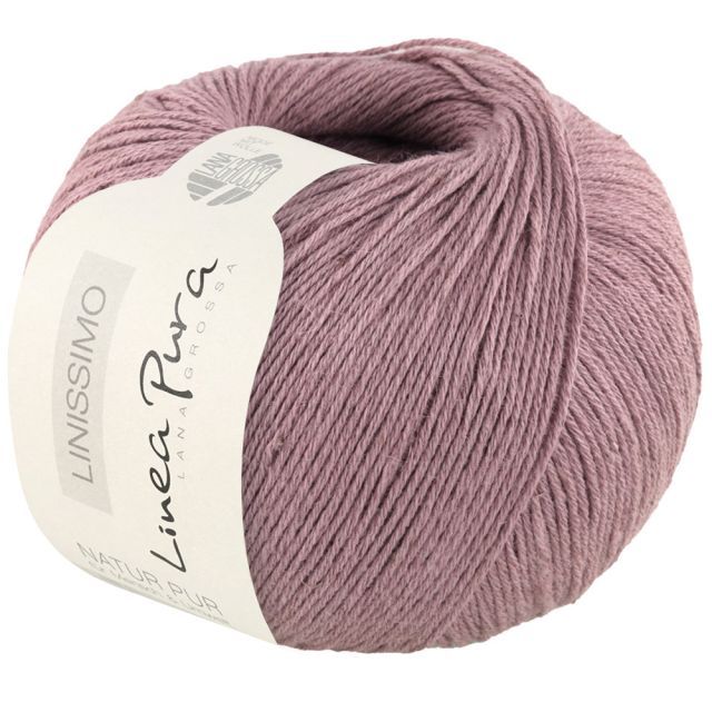 LINISSMO - Linen/Cotton Yarn - Dusted RoseCol. 04 - 50g Skein by Lana Grossa